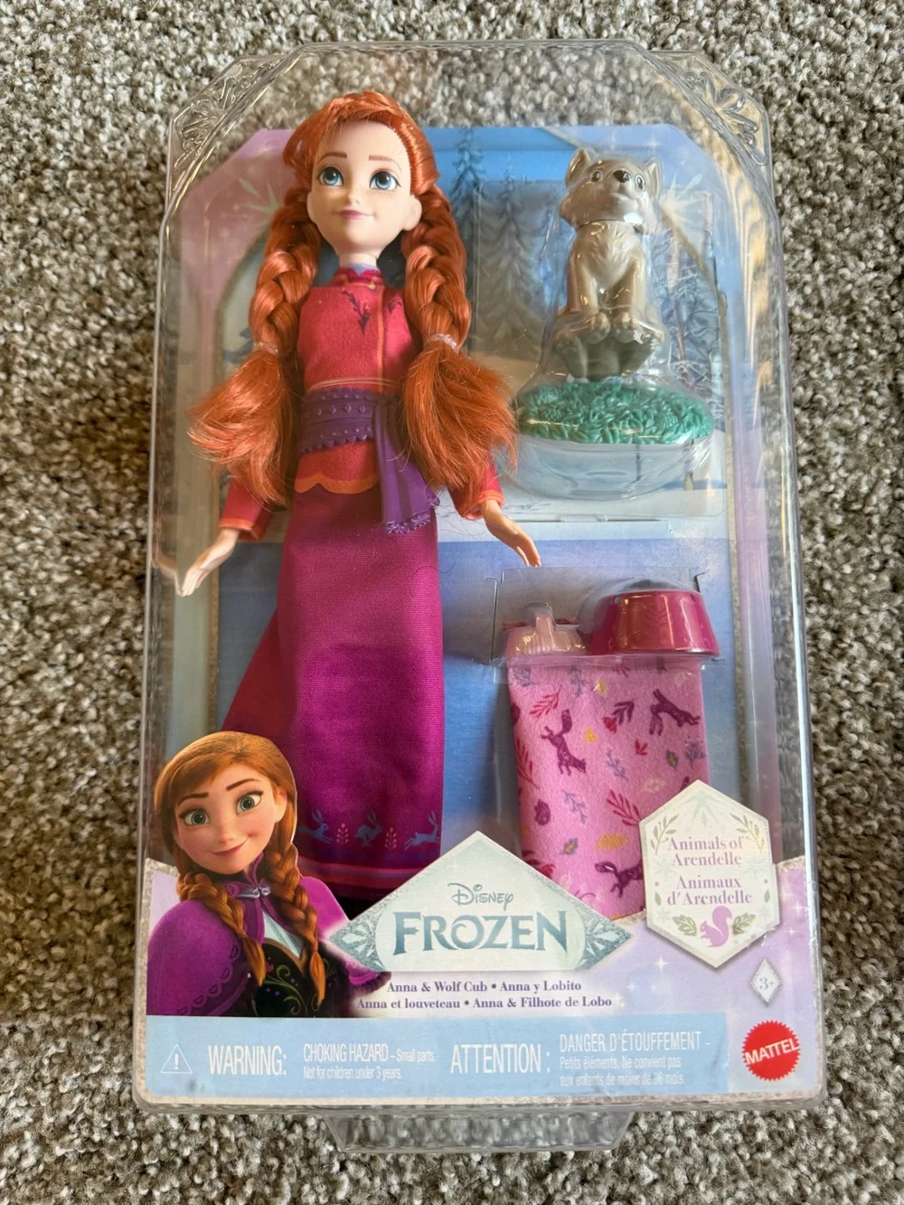 Disney Anna and  Elsa Doll Outfit Set - Magenta and Pink